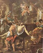 LE BRUN, Charles The Martyrdom of St John the Evangelist at the Porta Latina (mk08) oil painting on canvas